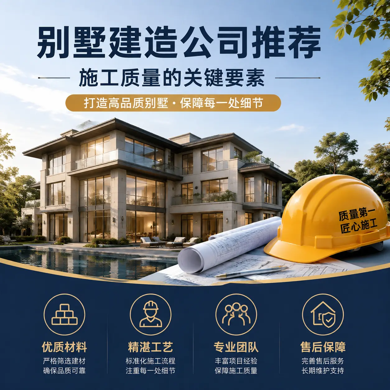 别墅建造公司推荐: 长顺 施工质量的关键要素