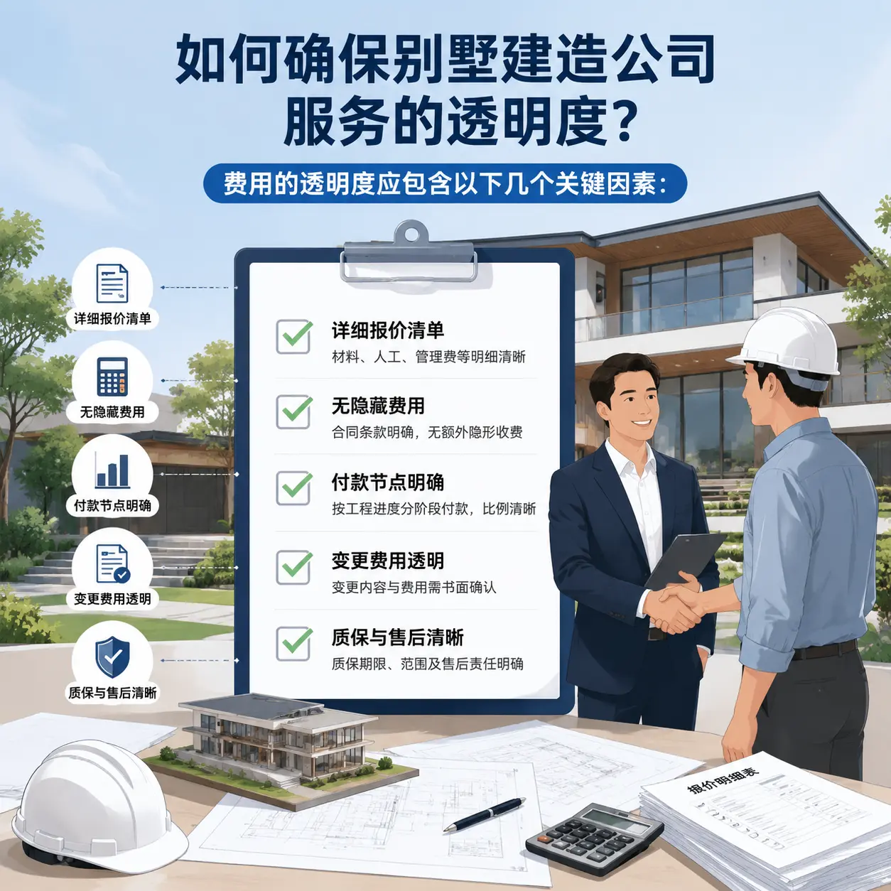 在 长顺 如何确保别墅建造公司服务的透明度？