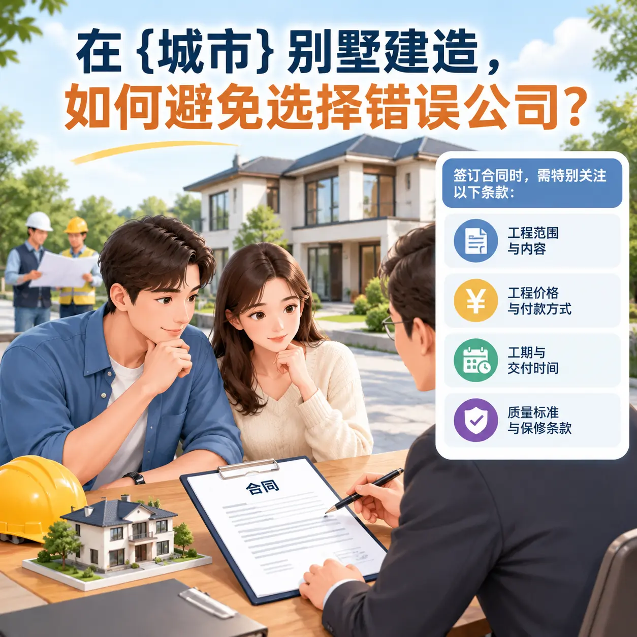 在 长顺 别墅建造，如何避免选择错误公司？