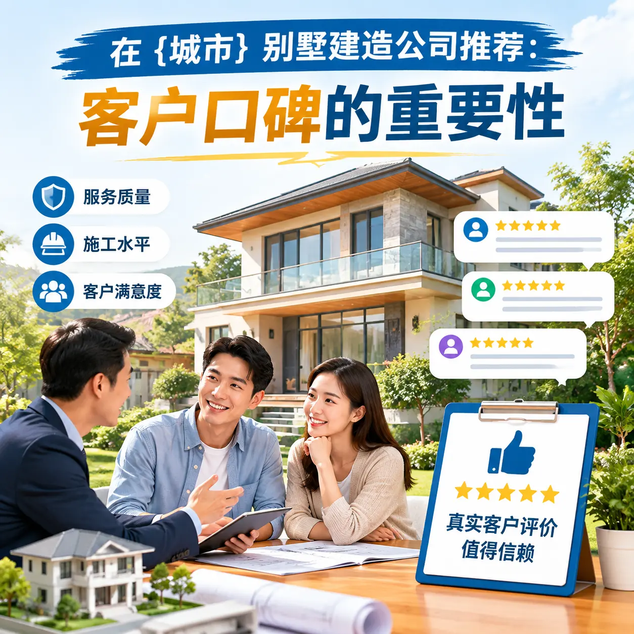 在 长顺 别墅建造公司推荐:客户口碑的重要性