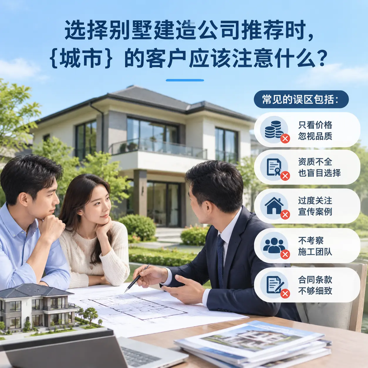 选择别墅建造公司推荐时,长顺 的客户应该注意什么?