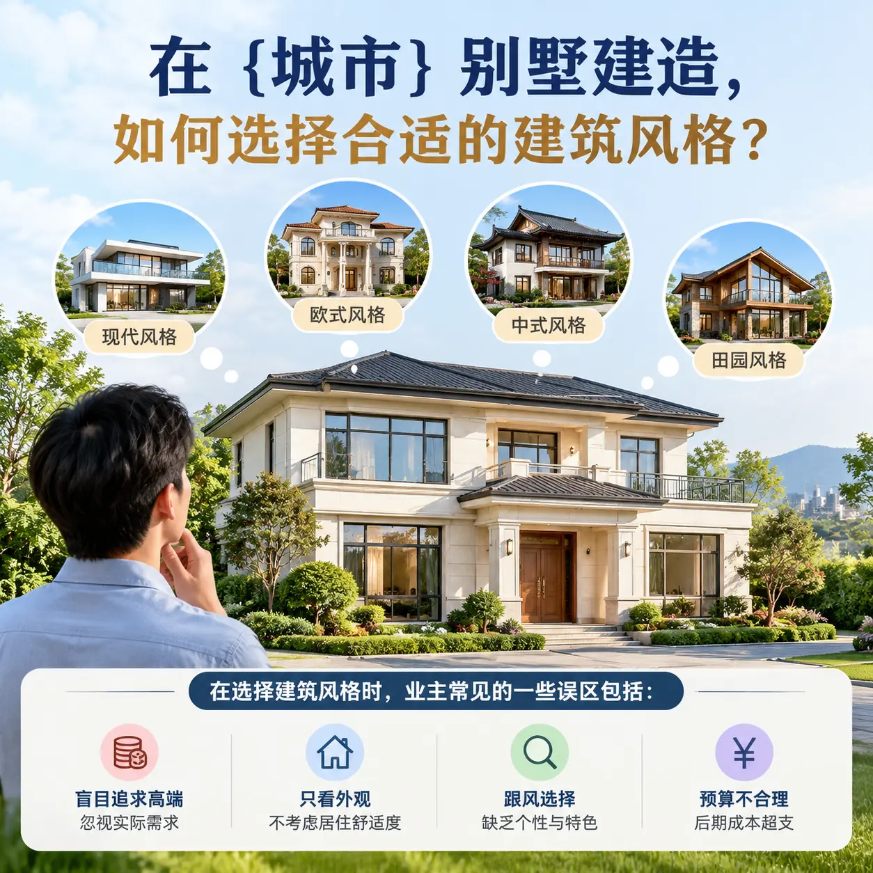 在 长顺 别墅建造，如何选择合适的建筑风格？
